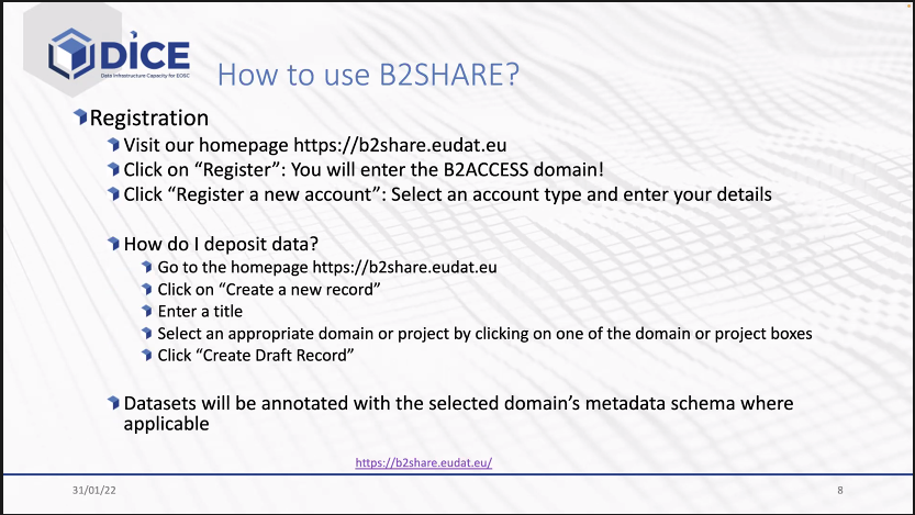 EoscPillar's tweet photo. Let's get to know #B2SHARE, a user-friendly #datarepository provided by @Eudat_eu, also available via the @EoscPortal.
Chris Ariyo @CSCfi stresses that researchers can rest assured their data is safe.
https://t.co/E0WjGXZyk6 https://t.co/fLh8U5GokZ