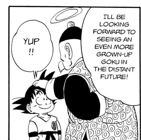 ElisaJGCC's tweet photo. "I'll be looking forward to seeing an even more grown-up Goku in the distant future!" Grandpa Gohan to Goku in Chapter 108 of Dragon Ball

Guess this is what Grandpa Gohan meant. 😭😊

#Goku #Gohan #DragonBall #DBQuotes https://t.co/qX9E4WntX6