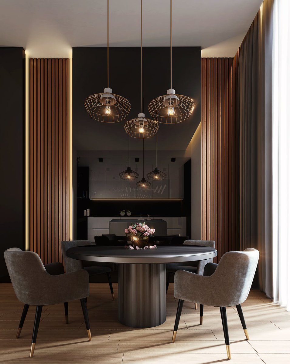 SheetSetAdvisor's tweet photo. Gray Dining Table Under Pendant Lamps

#homedecor #sheetsetadvisor #trending https://t.co/ATBPKOMRTf