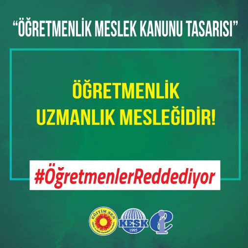 sinanmuslu33's tweet photo. Öğretmenlik mesleğini kariyer basamaklarına ayıran,ekonomik talepleri sınavlara endeksleyen bir kanunu kabul etmiyoruz.
#ÖğretmenlerReddediyor https://t.co/h8thhlIipK
