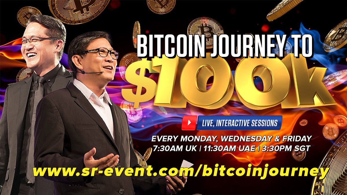 The Bitcoin Journey to 100K' movement is your "go-to" where you can get the latest updates of the Crypto market in a very simplified way...💥 ➡️ sr-event.com/bitcoinjourney