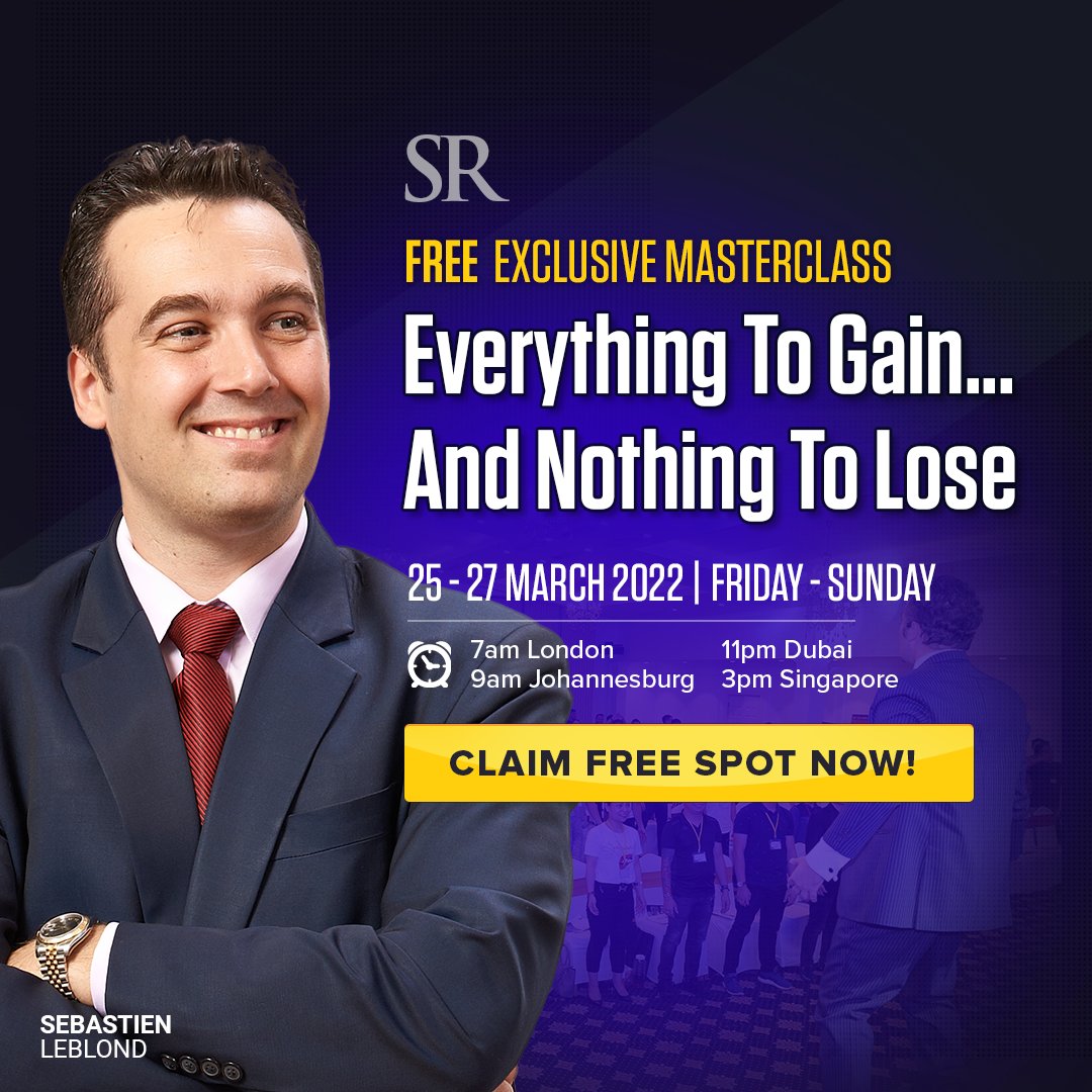 This 3 Days “Win Your Life” event is the “Ultimate” free training for filling your wealth, health, relationship, happiness, businesses &amp; EQ with abundance and the DREAM lifestyle you deserve. Sign up now: bit.ly/3Gm26CI 

#NLP #SebastienLeblond #WinYourLife #2022 #growth