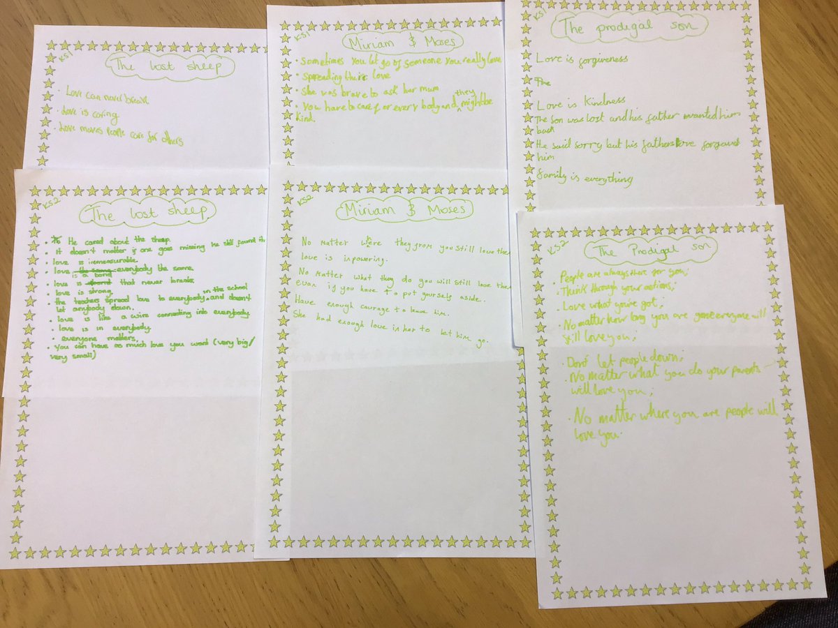WSJChaplaincy's tweet photo. In collective worship this morning, the children reflected on what they had learnt about love. Members of the chaplaincy team wrote down the ideas shared by the children; they had to write really quickly!
#rootvalues #chaplaincyteam https://t.co/VUGO0cEKjE