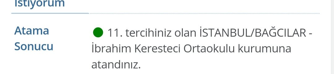 Atanacağıma işaretmiş ☺️ darısı atama bekleyen bütün meslektaşlarıma 🙏