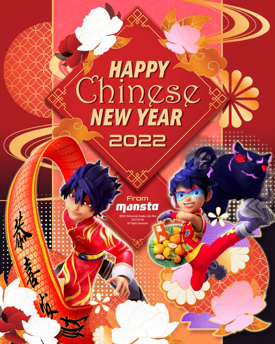 BoBoiBoy's tweet photo. 🌟新年快乐! 龙腾虎跃🐯 

Wishing you a prosperous and thriving Chinese New Year! Happy holidays to everyone!

#BoBoiBoy #HappyCNY #Fang #Kaizo #HarimauBayang https://t.co/uiAghn55nE