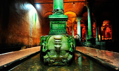 The #basilicacistern, is the largest of several hundred ancient cisterns that lie beneath the city of Istanbul/Constantinople.