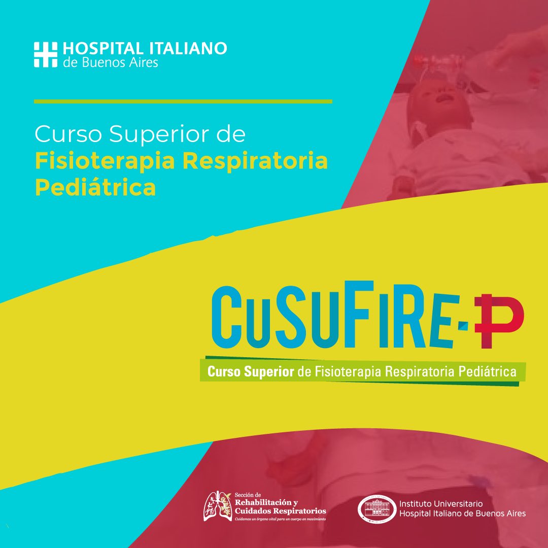 📢 En marzo arranca la 3ra edición del CuSuFiRe-P 2022, te esperamos para acompañarte en los primeros pasos en los cuidados respiratorios pediatricos, con actividades en campus y en los encuentros presenciales 
👉🏼instituto.hospitalitaliano.org.ar/#!/home/posgra…