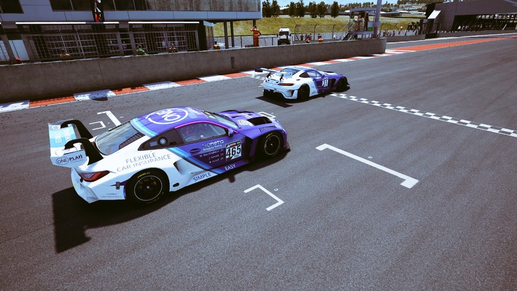 Liveries created for <a href="/KSimworks/">Kinetic Simworks Racing</a> and OnePlan Insurance.

Simplistic design focused on making the branding shine.