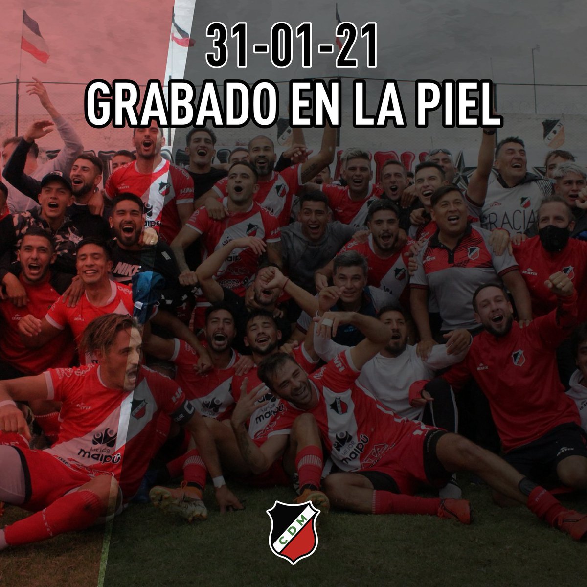 Deportivo_Maipu's tweet photo. 31.01.21 Más de uno lleva esta fecha grabada ✍🏻 en su piel y sin dudas todos en su memoria.

Hace un año, el Cruzado cumplió 🙌 y nos devolvió a la categoría de la que nunca nos deberíamos haber ido.

#DeportivoMaipu 1er equipo de #Mendoza en jugar la B Nacional 💪.

#SomosMaipú https://t.co/LaoeT7c0BW