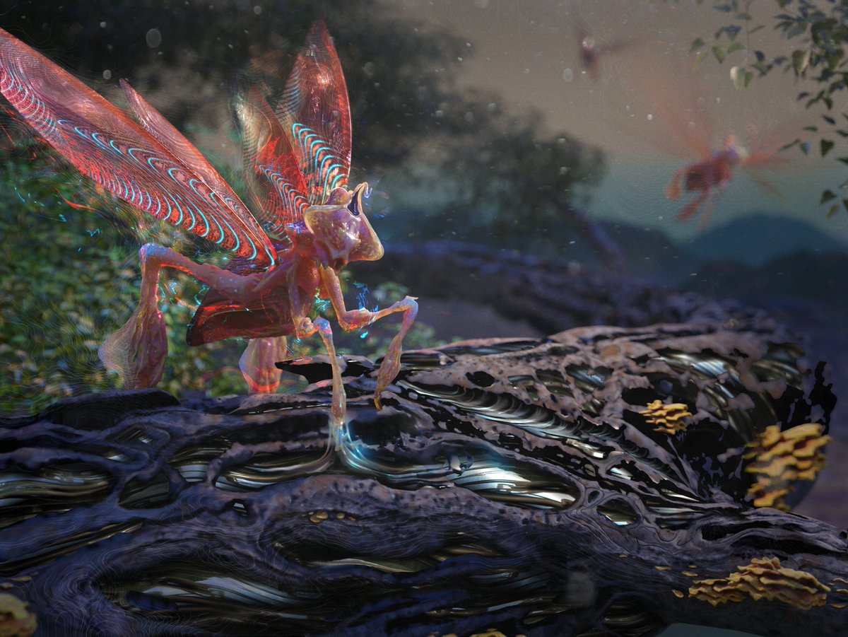 Drigon91's tweet photo. @ProjectEluune have revealed another 1/1000 creatures from their game in the lastest Eye of Eleriah artowrk. Which domain do you think this creature is in?

#SolanaNFTs #P2E #PlayAndOwn https://t.co/s02lvyWh0B