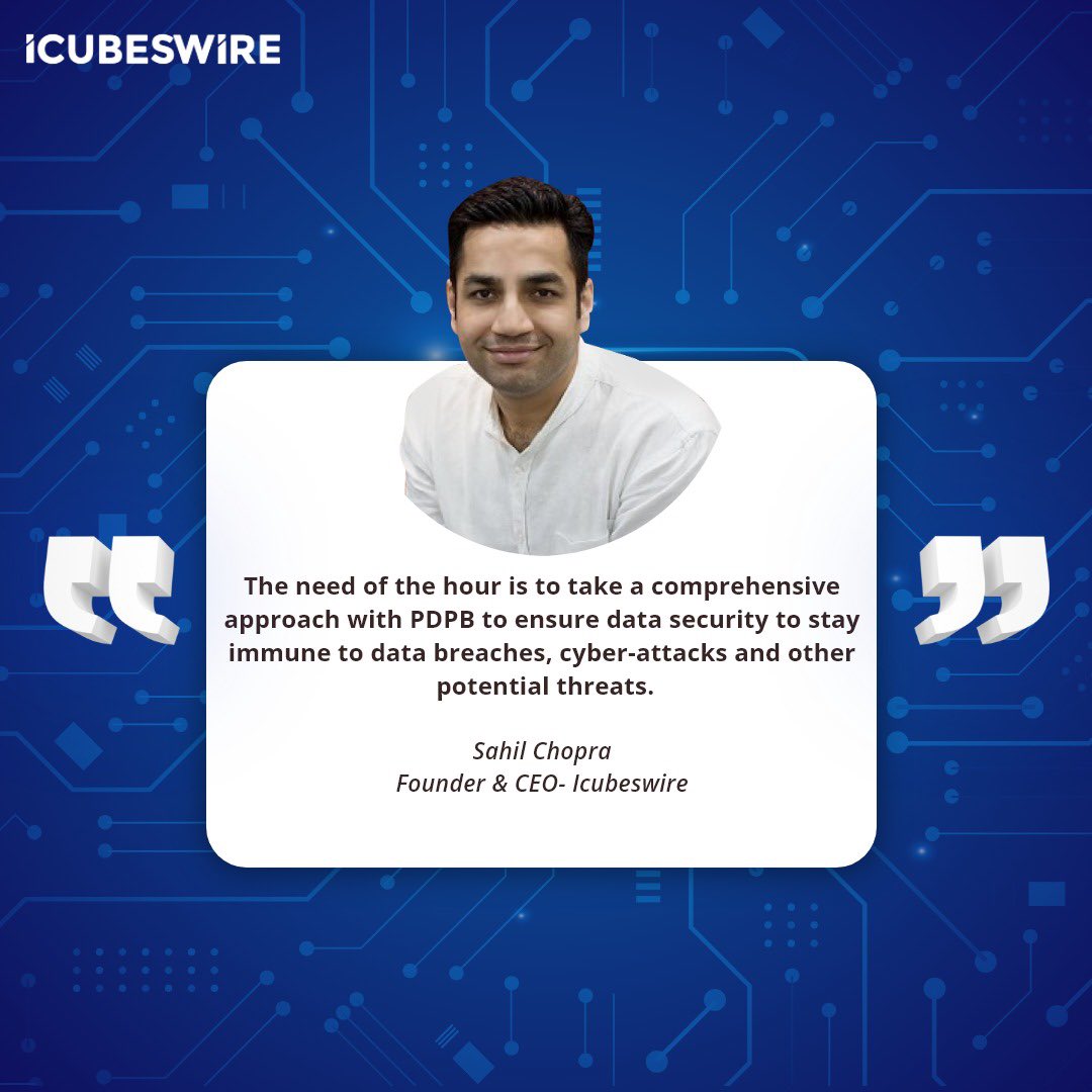 icubes_wire's tweet photo. CEO &amp; Founder, Mr Sahil Chopra shares his insights with @ExpComputer on how #dataprotection in today’s world comes with a price. Take a look at India’s #PDPI to govern #dataprivacy and protection effectively for Indian users.

Read more: https://t.co/sxmbFcKMGu https://t.co/mdwLIRZJXg