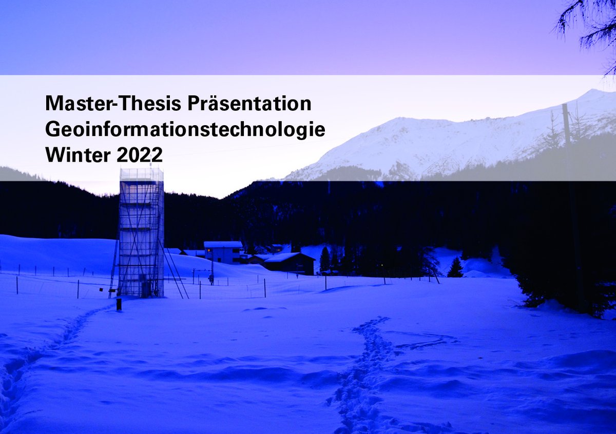 igeoFHNW's tweet photo. Diesen Freitag, 04.02.22 um 16h findet eine Online-Präsentation einer Master-Thesis durch eine Studierende des Master-Studiengangs Geomatics statt . Weitere Infos und die Logindaten für Interessierte gibts hier: https://t.co/fW26PbUyC9
@HABG_FHNW
#masterforum #geomatik https://t.co/qsYfUpAnSo