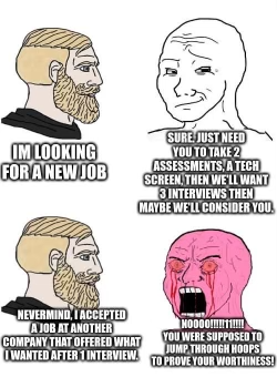 Counterhire's tweet photo. It's 2022, the candidate is in the seat of the interviewer 😉 https://t.co/MyMuprfKgB