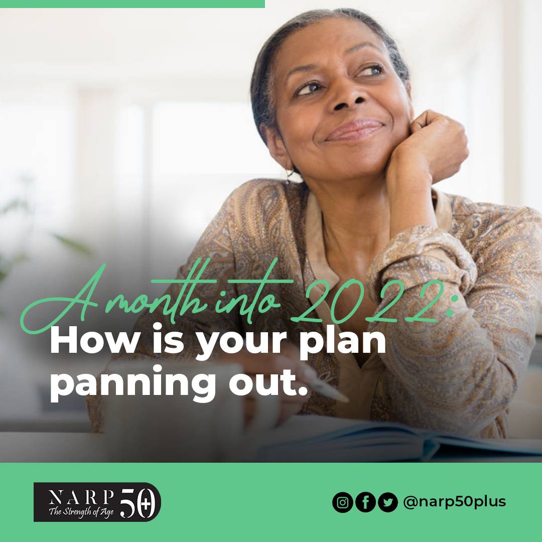 Narp50Plus's tweet photo. A month into 2022! How is the plan for the new year going? How much have you worked towards hitting your goals for the month/year?

#NARP #NARP50 #NARP50PLUS #amonthin #seniorcommunity #seniorlivingcommunity #goals #goalsofthemonth #explore #explorepage https://t.co/CdiVYYCjRS