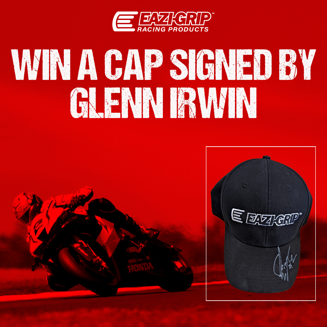EaziGrip's tweet photo. WIN A CAP SIGNED BY GLENN IRWIN!

For your chance to win a cap signed by @HondaRacingUK rider @GIrwinRacing all you have to do is...

1. Like &amp; Retweet this tweet
2. Comment 'Done'

Closes Sunday 20th February. Winner announced on Monday 21st February.

Good luck! https://t.co/gUeqOjjv1z