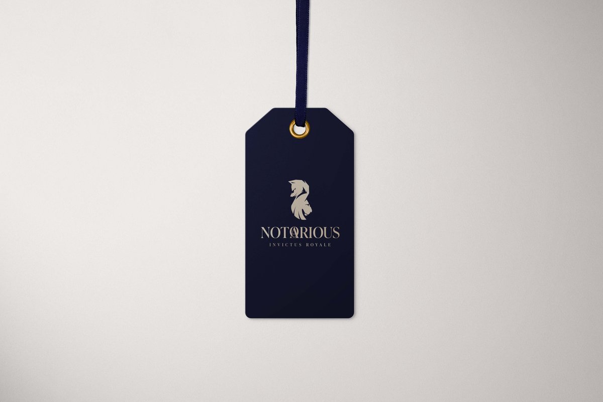 A recent logo design for Notaorious, a new Liverpool based activewear brand. The design for this included crafting a custom icon featuring a lion and fox, integral to the brand's story and ethos.