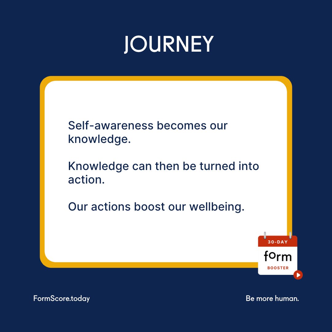 FormScore's tweet image. There&apos;s something special about knowing that we are all on this journey to better #wellbeing, and being more intentional together. 
 
Thank you so much for joining us.

🎬 WATCH today&apos;s bite-sized video here:
formscore.today/courses/journey

#30dayformbooster #FormScore