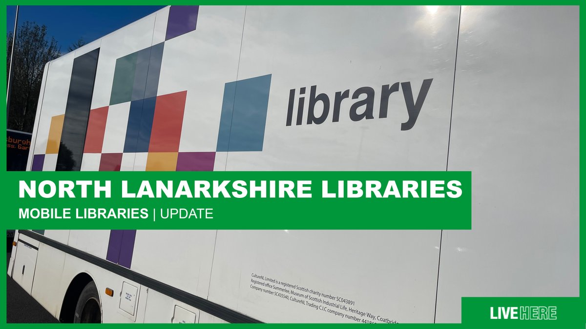 LibrariesNL's tweet photo. We have one of our #MobileLib out visiting our local communities this afternoon. It will be at #SteppsLib/#Stepps Primary School from 1.45pm until 4.05pm today. https://t.co/cmEHEV8e9d