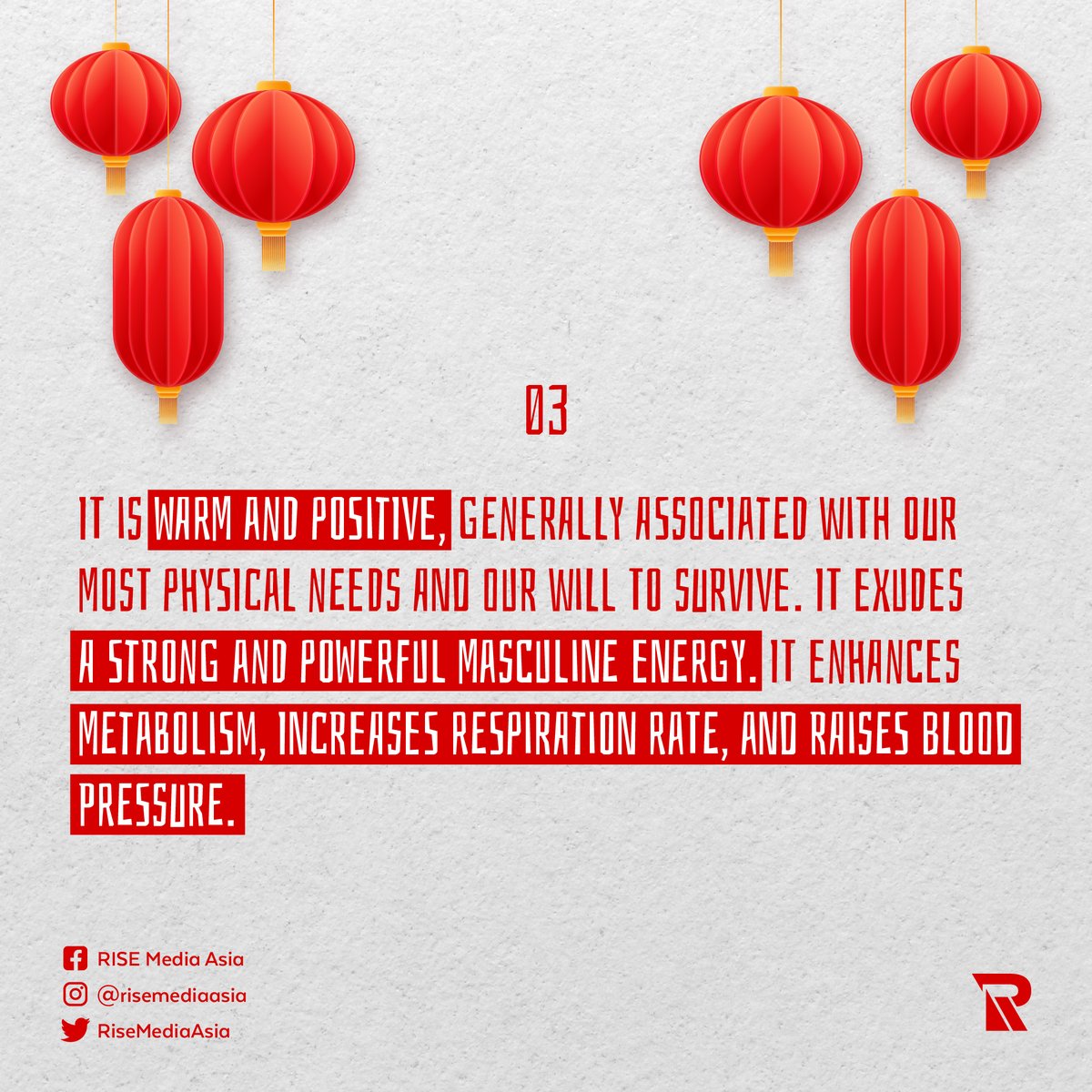 RISEMediaAsia's tweet photo. Here are the psychological effects of the colour RED.

How can the red attract someone to something? And how can you use red to influence people in a good way? https://t.co/9kQodeu6Ov