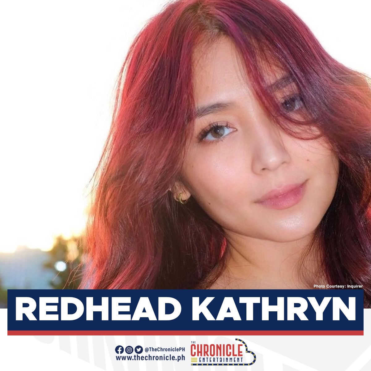 thechronicleph's tweet photo. Ibinida ng aktres na si Kathryn Bernardo ang kanyang bagong kulay na buhok. 

#TheChronicle #YourNewsNOW https://t.co/trmpE2Z7c9