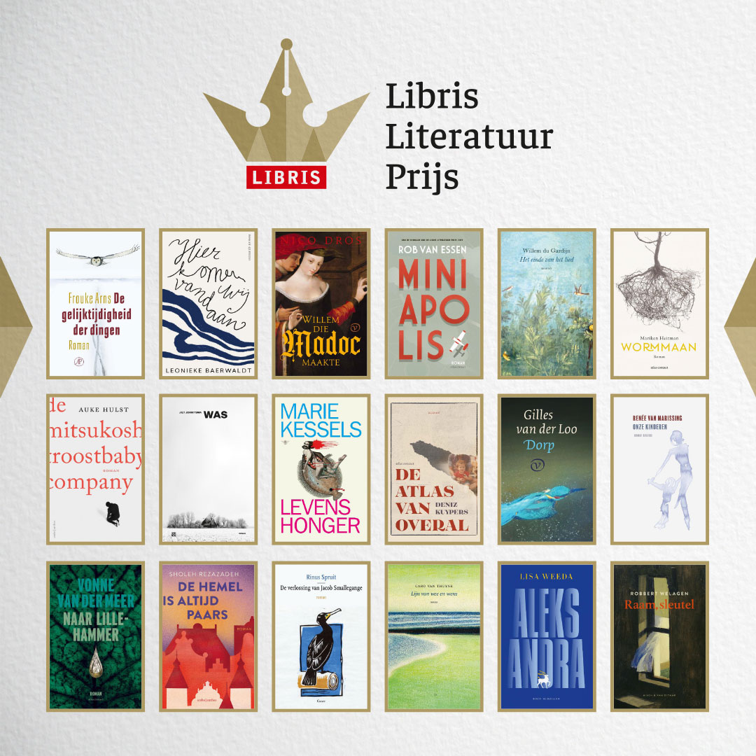 De longlist met daarop de achttien kandidaten voor de Libris Literatuur Prijs 2022 is door de jury bekendgemaakt. Deze prijs wordt ieder jaar toegekend aan de auteur van de beste oorspronkelijk Nederlandstalige roman van het afgelopen jaar. libris.nl/fictie/libris-…