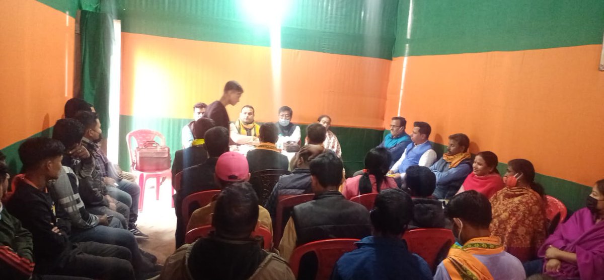 KishorBarmanBJP's tweet photo. আজ @BJP4Tripura র ধলাই জেলা কার্যালয়ে #ModiApp এর মধ্য দিয়ে সমস্ত কার্যকর্তাকে #MicroDonation এর মাধ্যমে সমর্পণ নিধি প্রদানের জন্য ধলাই জেলার ও মন্ডলের মাইক্রো ডোনেশন কমিটির বৈঠক। https://t.co/BUEfdNE5SA