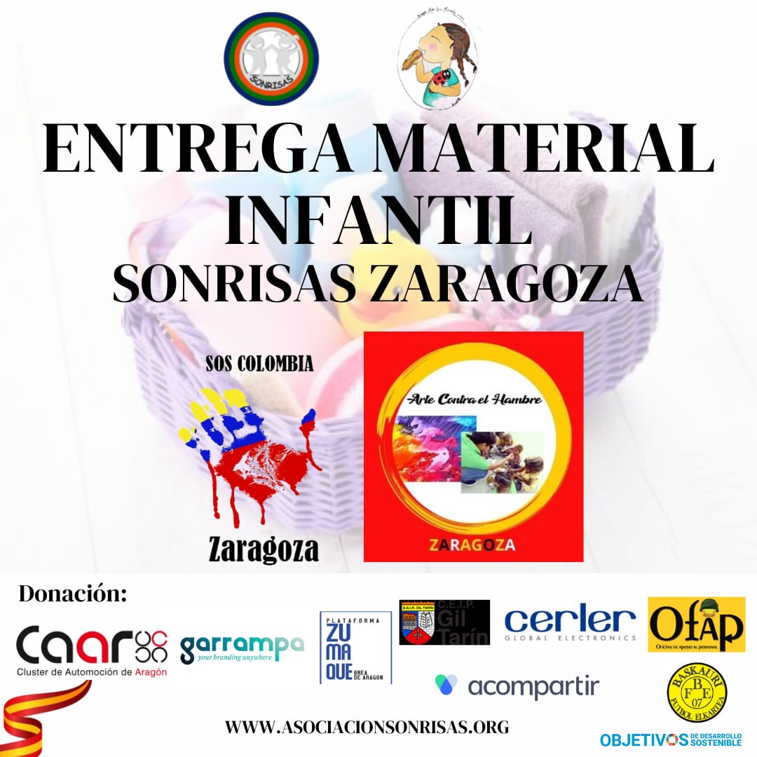 Asc_SONRISAS's tweet photo. Gracias a todos por hacerlo una vez posible ayudando a familias y pequeños de SOS Colombia y Arte contra el hambre.
@ningu_ninosin @garrampa_es @_acompartir
#caar #PlataformaZumaque #AytoLaMuela #Cerler #baskauri #Ofap #Zaragoza https://t.co/lAI0mbfVs7