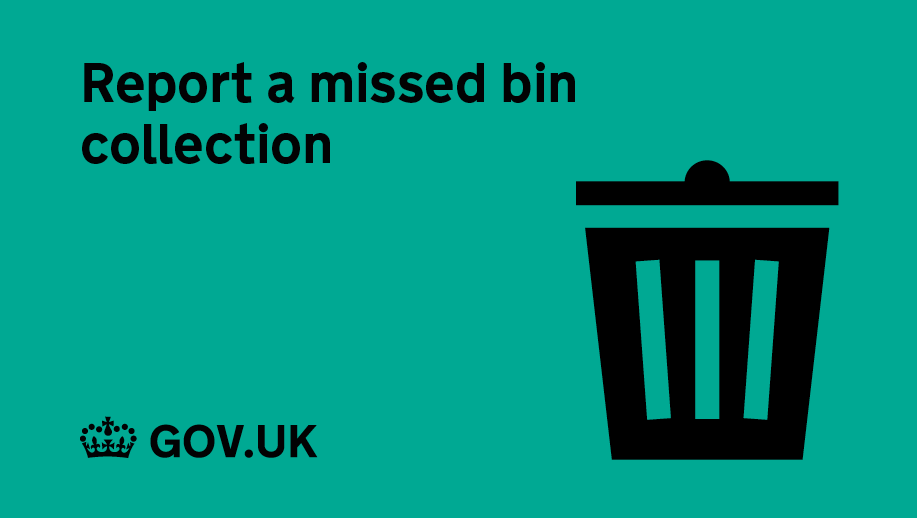 Report a missed bin collection.