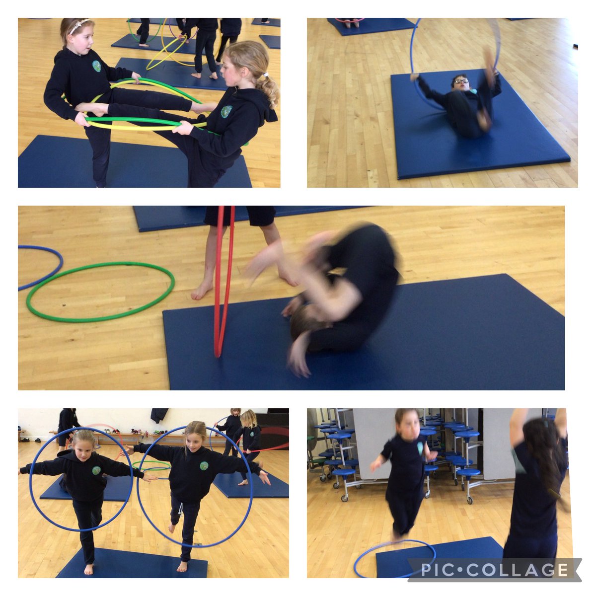 Year 3 - Incorporating a hoop into a sequence using known gym skills.
Such as jumps, rolls, point and patch balances and gym shapes.
Well done! 👍