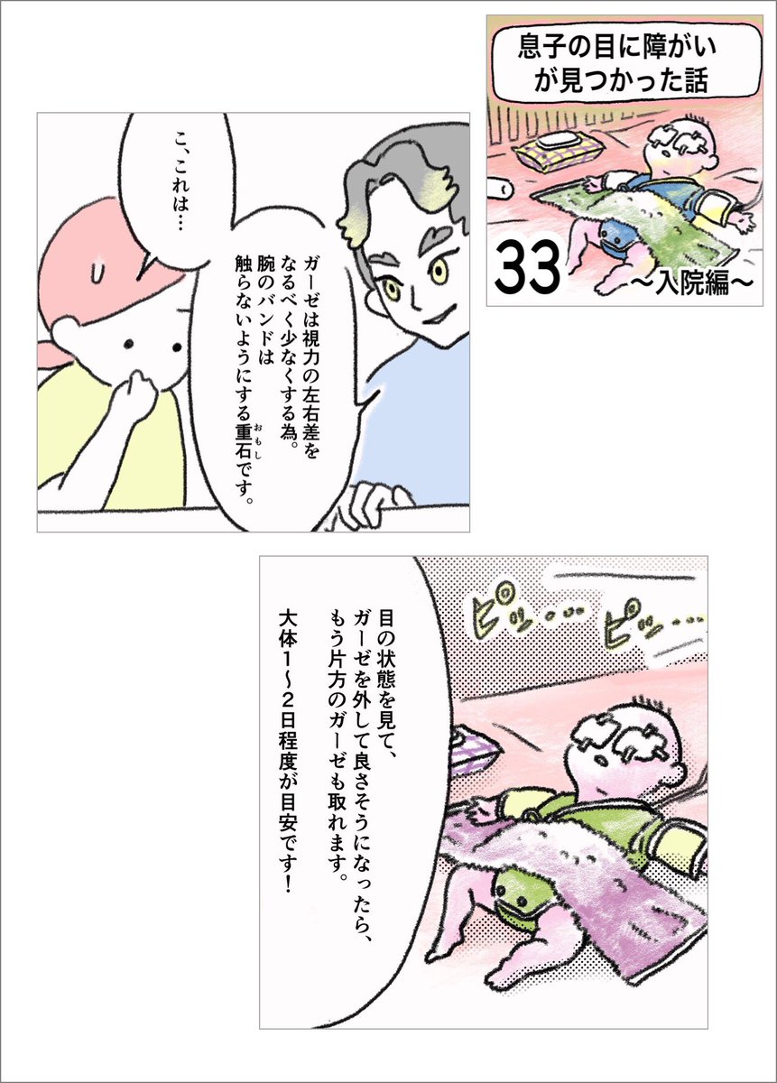 息子の目に障害が見つかった話(33)   1/3

#先天性白内障 #弱視  #漫画が読めるハッシュタグ 