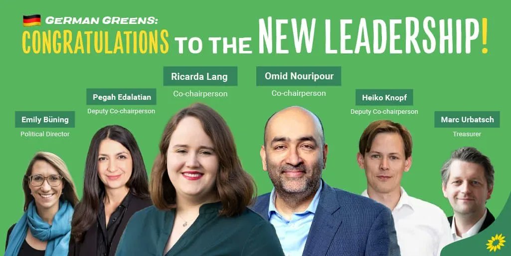 VerdesEquo_Ast's tweet photo. Herzlichen Glückwunsch aus Asturien 🔵 an alle Personen, die von @Die_Gruenen 🇩🇪 im Kongress am Wochenende gewählt wurden! Viele neue Gesichter für eine Stärkung, hin zu einem umweltbewussten klimaneutralen Europa 🇪🇺 #dbdk22 https://t.co/mlzLX9rrzr https://t.co/nZpeOOJFpa