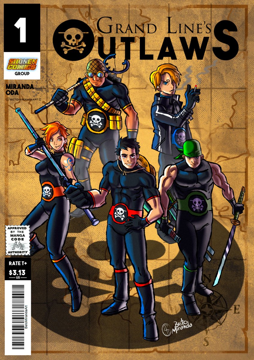 betomirandaart2's tweet photo. If One Piece was a american comic book?
Shonen Comics is an art series REIMAGINING the heroes of manga in an American comic style, which character do you think should get this makeover?
#ShonenComics #ShonenJump #OnePiece #GrandLinesOutlaws #Comics #Manga https://t.co/PRjX8uKBYD