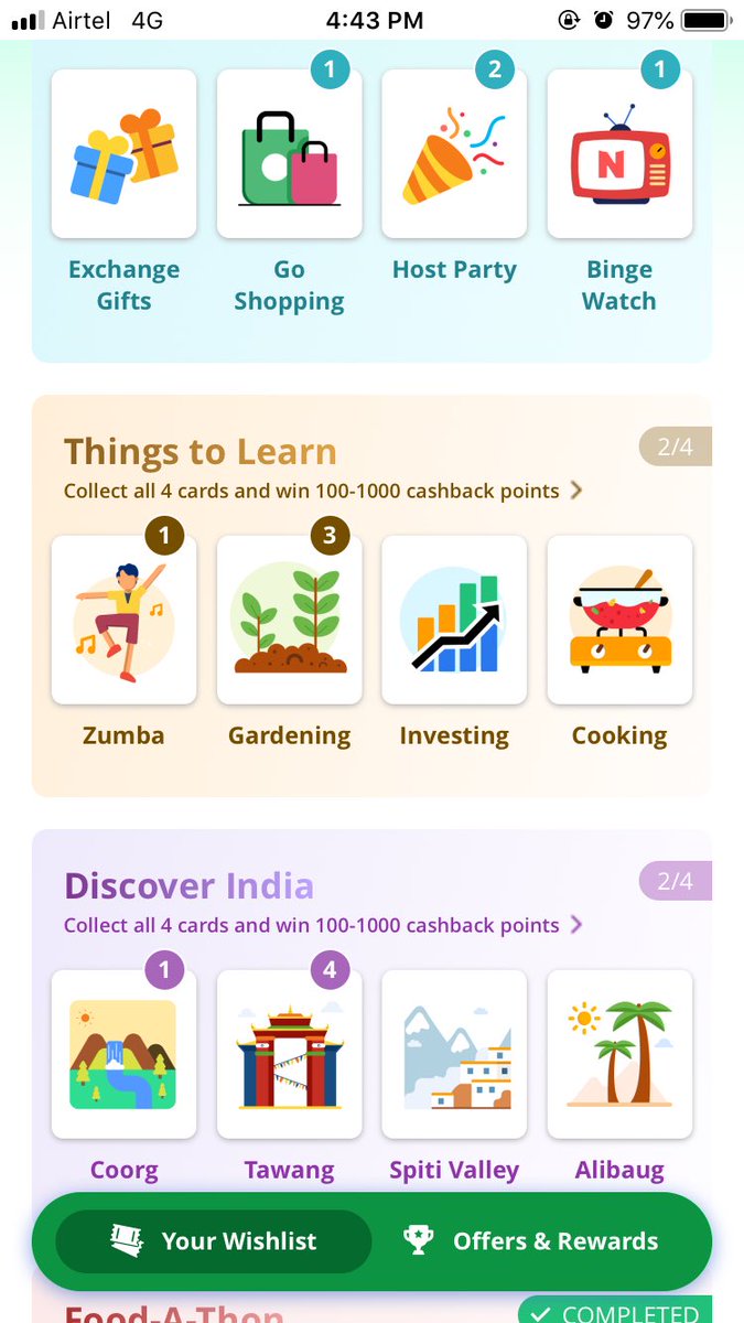 rushil68's tweet photo. @Paytm I need spiti valley, Alibaugh, cooking, investing , snake and ladders

I have extra scrabble https://t.co/HLFentibQ5