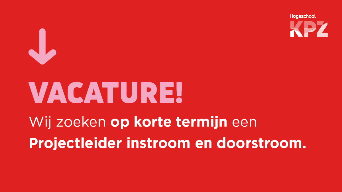 Hogeschool KPZ zoekt op korte termijn een Projectleider instroom en doorstroom binnen het programma Onderwijsarbeidsmarkt en Strategisch HRM. Bekijk de vacature op kpz.nl/vacatures/proj…
#werkenbijkpz #vacature #projectleider