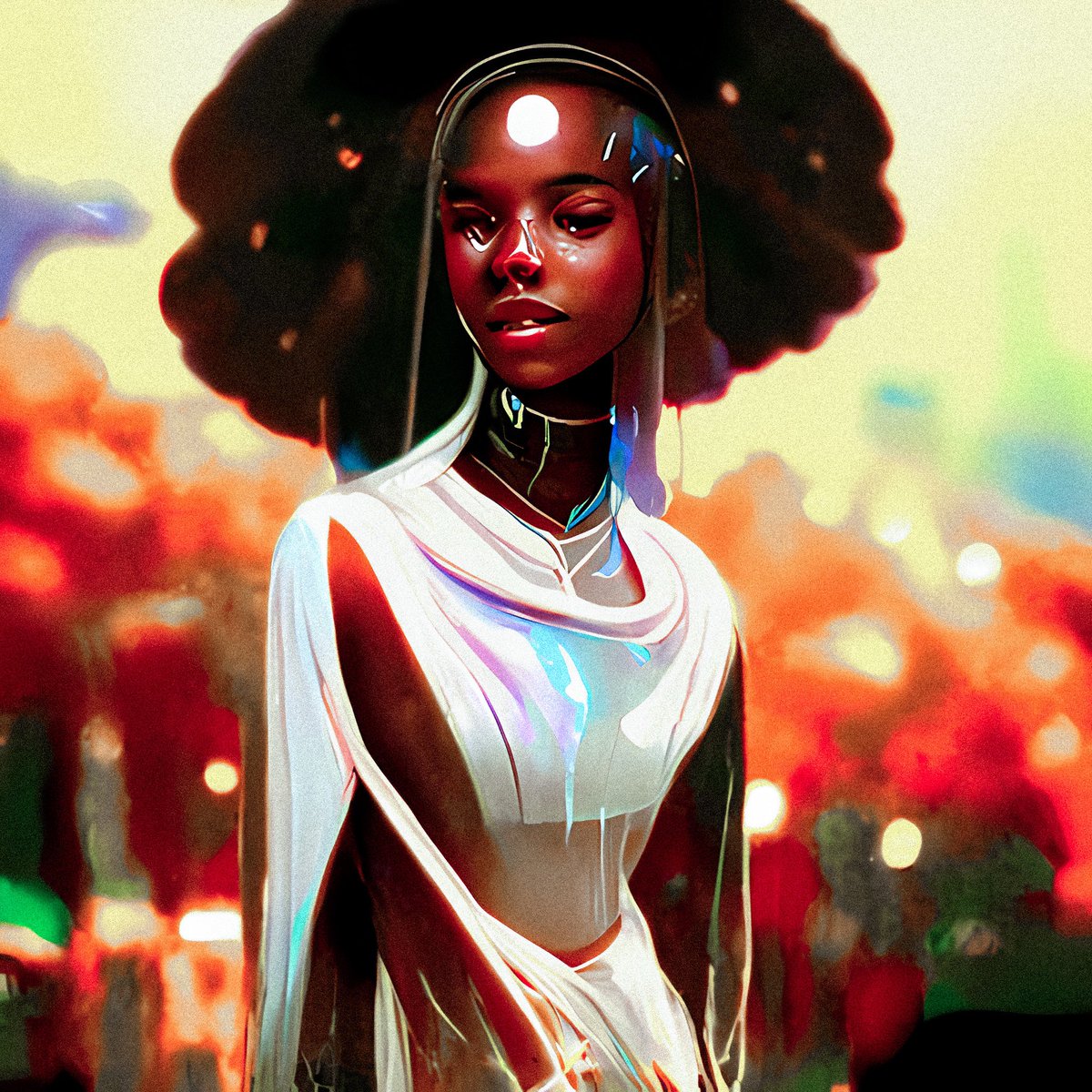 proximasan's tweet photo. seems like with the current state of publicly available text-to-image generation, the default for anything remotely human is white. you have to use specific prompts to get any diversity at all. in the case of these the prompt included "melanated". 

#AIEthics #AIBias #RacistAI https://t.co/66vrzieajV