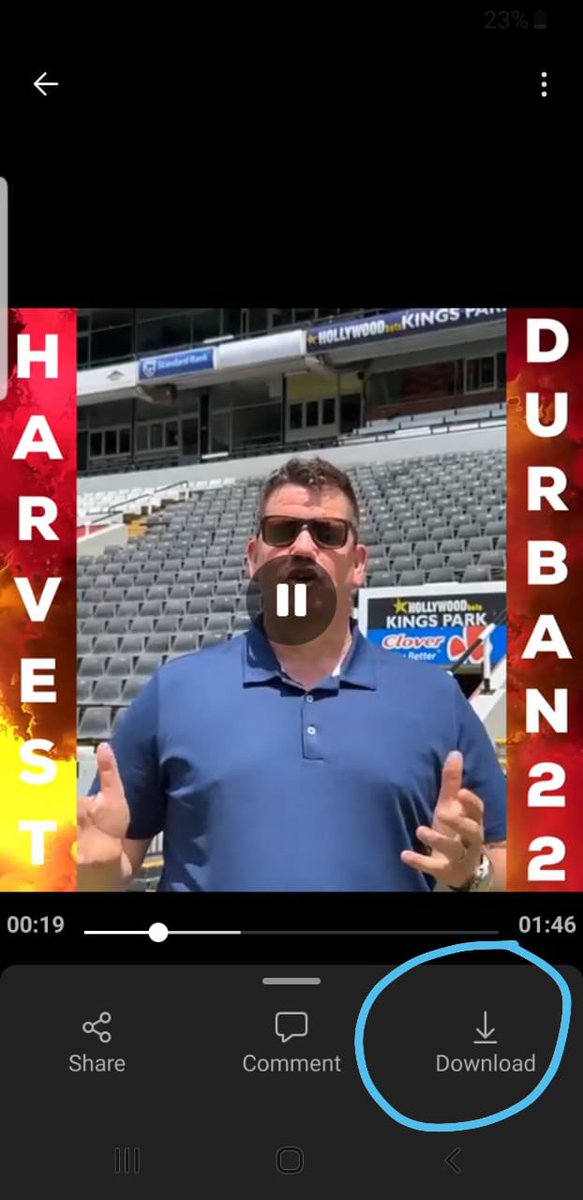 glennschroder's tweet photo. Preparations are well under way for #HarvestDurban2022 with Ps @atboshoff 
“When the enemy pushes back, we push back further.”
Ps At Boshoff 
#KingsParkRugbyStadium
#CRC
#ManyBreakthroughs https://t.co/hbw7ADwUnA