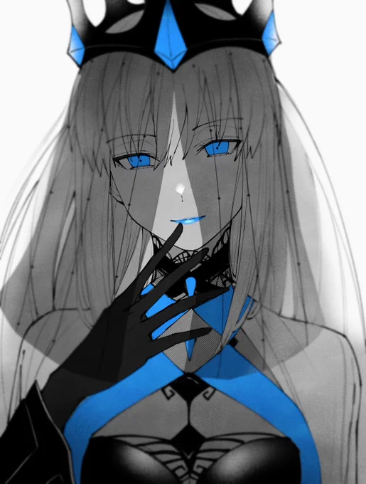 #FGO
モルガン陛下や闇のコヤンスカヤみたいに唇や目元にワンポイントあるのおしゃれですき 