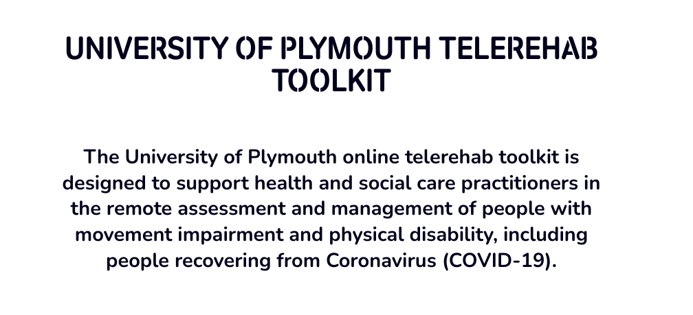 Parkinson's UK Excellence Network (@parkinsonsen) on Twitter photo New resource alert 🚨 This free telerehabilitation toolkit can support you in the remote assessment and management of people with #movementdisorders.
Developed by <a href="/plymuni/">University of Plymouth</a> and Devon & Cornwall NHS Trusts.
Access it on our resource directory 👉 bit.ly/3ITJj3k New resource alert 🚨 This free telerehabilitation toolkit can support you in the remote assessment and management of people with #movementdisorders.
Developed by <a href="/plymuni/">University of Plymouth</a> and Devon & Cornwall NHS Trusts.
Access it on our resource directory 👉 bit.ly/3ITJj3k