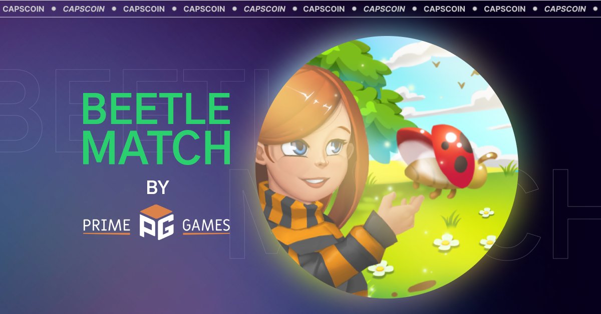 🔥 #CapsCoin team is proud to present a new project that is being developed by our partners #PrimeGames - #BEETLEMATCH! 🔥
💣 Get ready for a #revolution in  “#Match3” games! 
Use your sharp mind and upgrade your gaming skills to exciting levels to save and improve the city⚔️