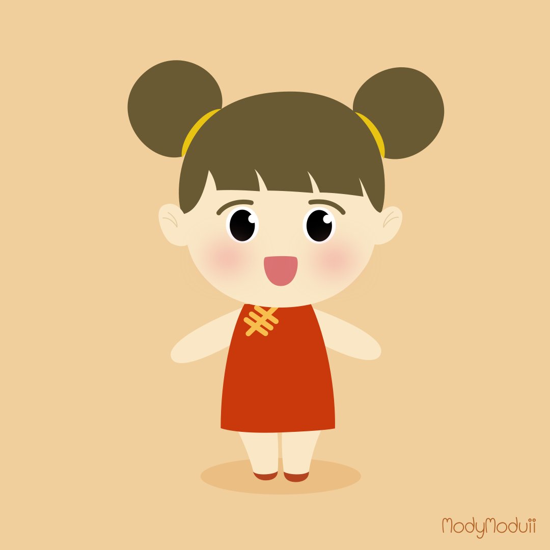 ModyModuii's tweet photo. Give me red envelopes 🧧

#cuteart #kawaiiart #illustration #inkscape https://t.co/n2CBCSrq4y