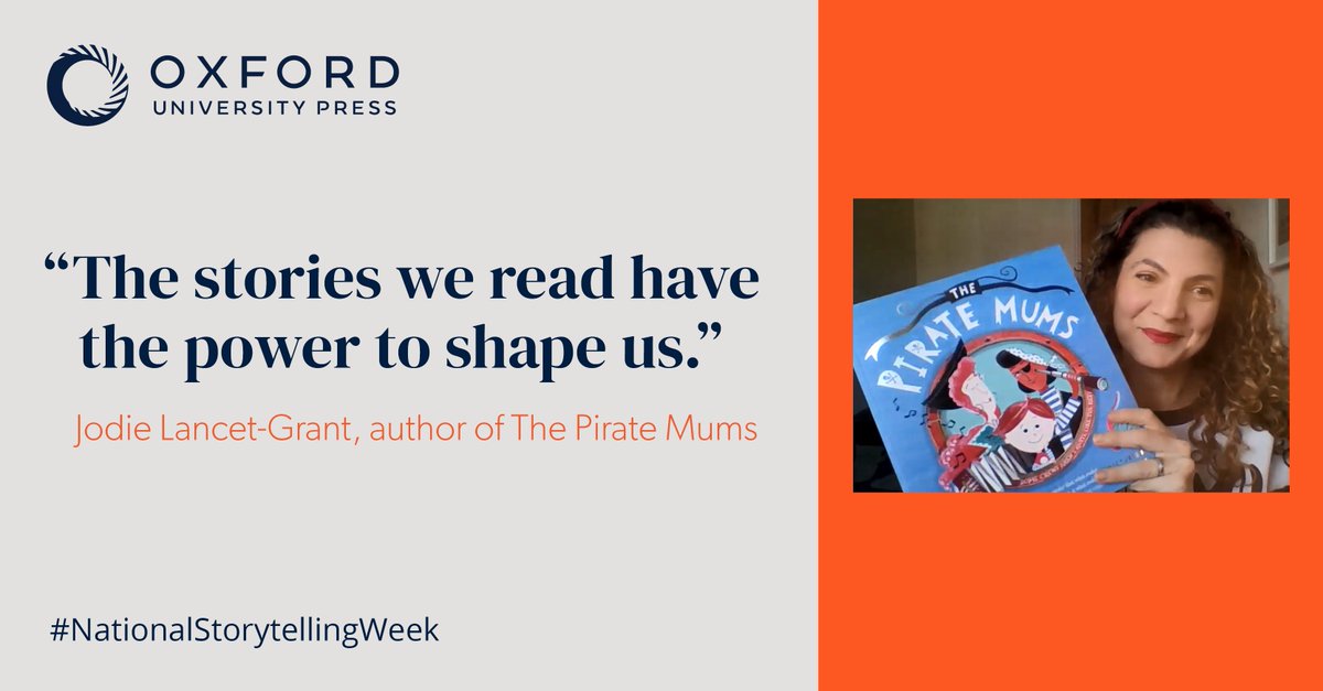 OxUniPress's tweet image. Happy #NationalStorytellingWeek! We're celebrating the power of storytelling for learners of all ages with some of our authors. Beginning the week is @jlancetgrant, author of The Pirate Mums!