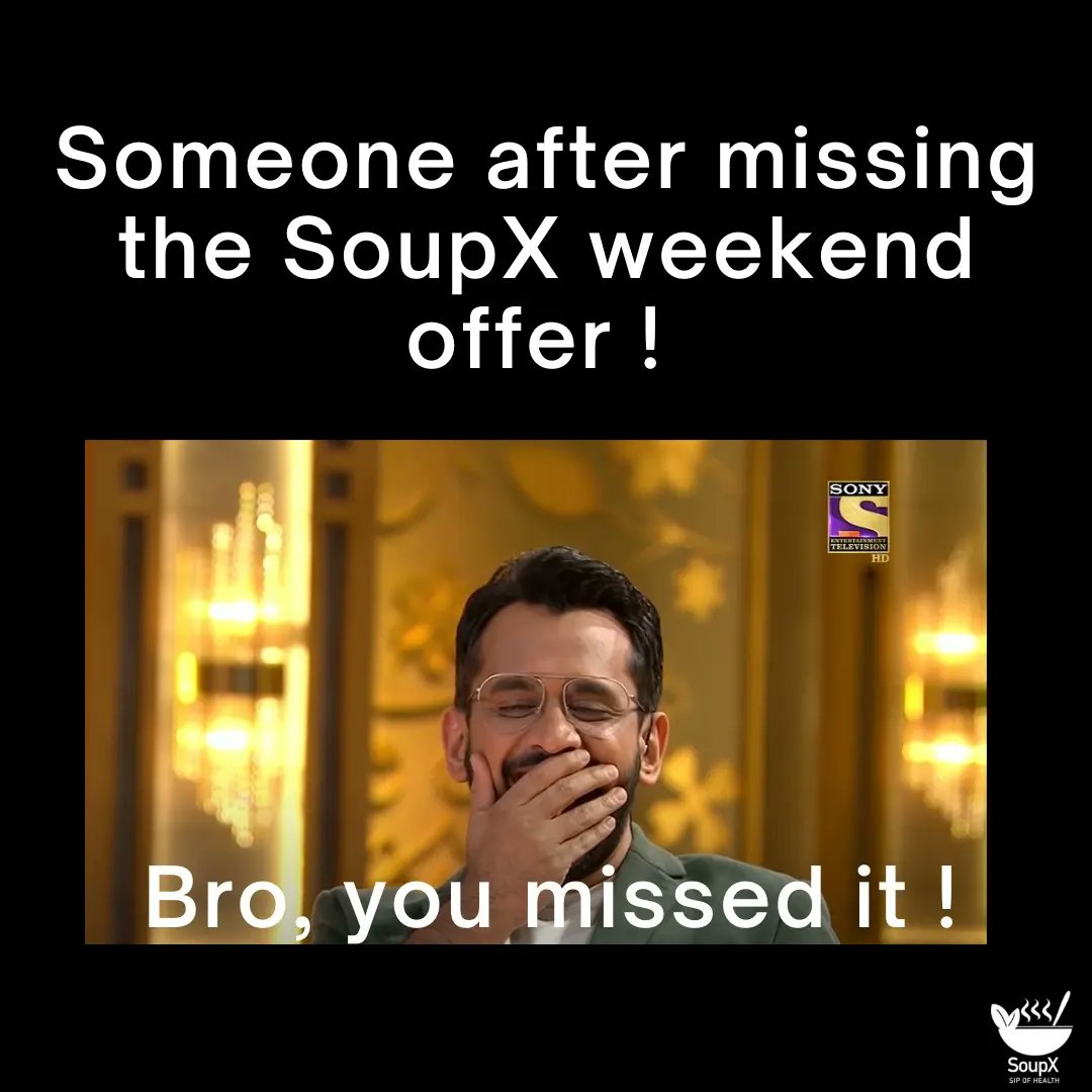 Say yes to healthy soups and Goodbye to unhealthy body….

Tag a healthy friend you know in comment who always say
no to unhealthy food 

#sharktankindia #sharktank #sharktankindiamemes
#sharktankmemes #sharktankstartup #startup
#startupindia #makeinindia #narendramodi
#Memes
