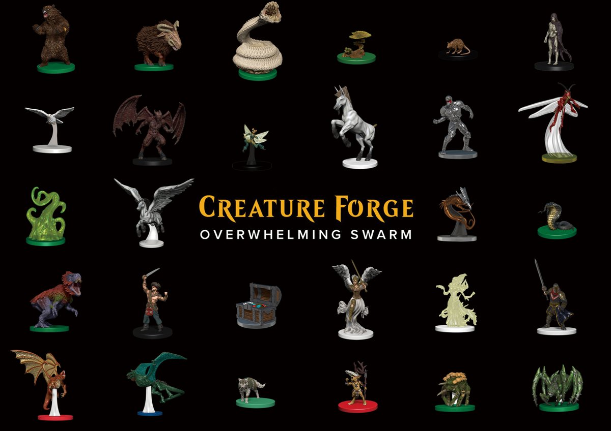 今夜はトークンフィギュアをご紹介✨ 「CREATURE FORGE」😎1個700円