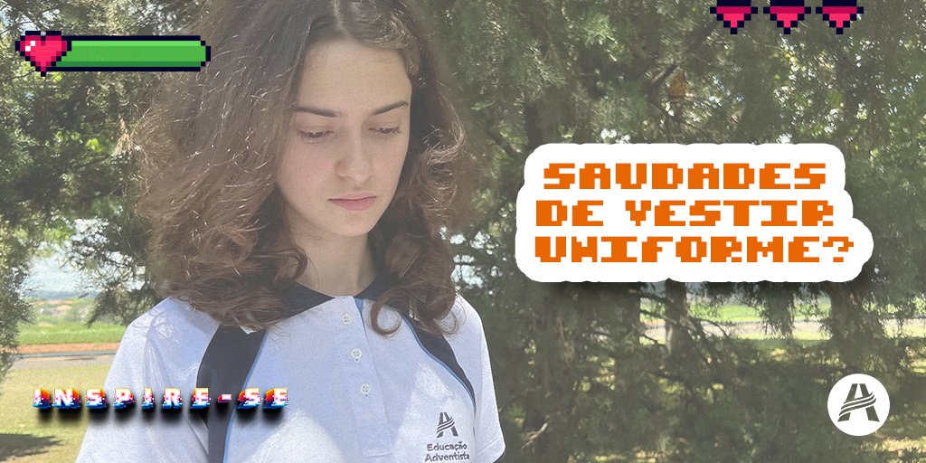 eduAdventista's tweet photo. Saudades de vestir esse uniforme, né, meus alunos? 🏫📚✏🎒✅

Marque aqui nos comentários em qual unidade escolar você vai estudar este ano!

#inspirese #voltaàsaulas #voltaàsaulas2022 #educacaoadventista #muitoalemdoensino https://t.co/7QF7LeK9gn