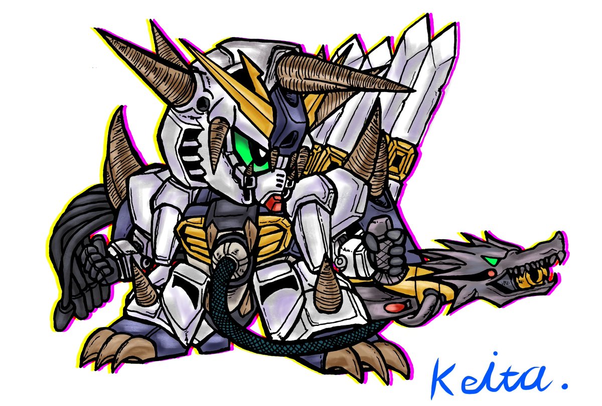 今月描いた絵を晒そう #SDガンダム #ガンドランダー #イラスト
