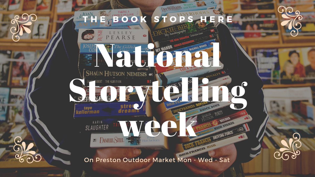 prestonmarkets's tweet image. The best way to become a good storyteller, is to read. 📚

Book stall, #TheBookStopsHere is open today on the Outdoor Market at #PrestonMarkets 

Mon - Wed - Sat, 8am - 3pm.
Individual stall opening times may vary.
#NationalStorytellingWeek #Preston #ShopLocal