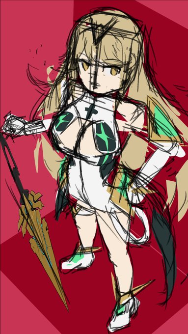 ラクガキ 最近、本編をクリアしたので描きたい… 