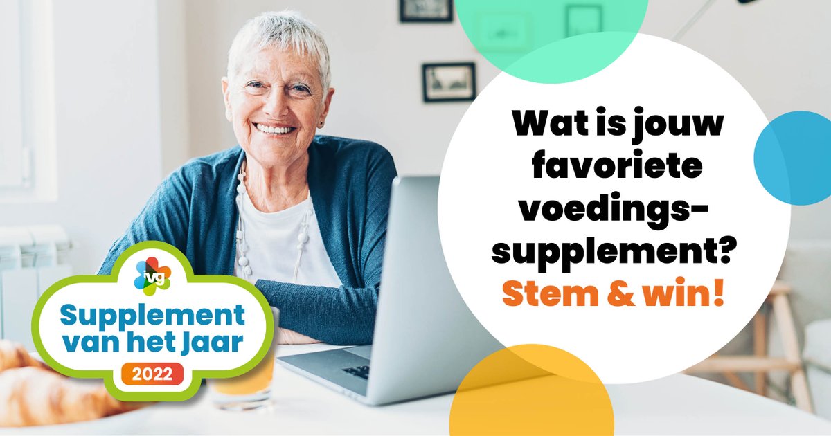 Laat ons weten wat jouw favoriete voedingssupplement is &amp; maak kans op een gratis jaarabonnement op GezondNu of +Gezond. Met de Supplement van het Jaar verkiezing brengen wij ieder jaar in kaart welk supplement favoriet is in Nederland. 
supplementvanhetjaar.nl