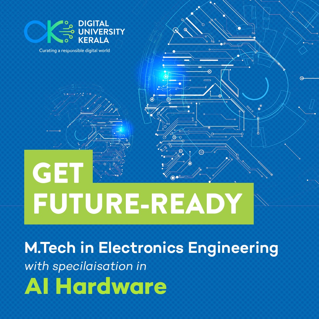 A unique program of <a href="/dukerala/">Digital University Kerala</a> that trains students in the interdisciplinary area of AI hardware
#AI #artificialintelligence #AIHardware #digitaltransformation