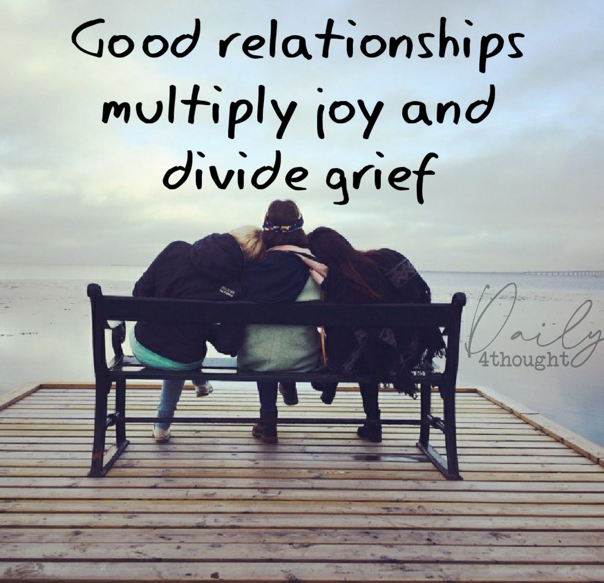 daily4thought's tweet photo. #Life will show us some good times and #serve up plenty of challenges. It's obvious that we weren't meant to go through life #alone.

#Strong #relationships make the good times even better. They also provide us with someone to #help carry the load when the burdens are heavy. https://t.co/PG9l5fBIaY